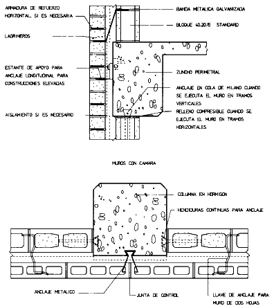 Muro Cortina y Partición en Estructura de Hormigón. (396 x 442)